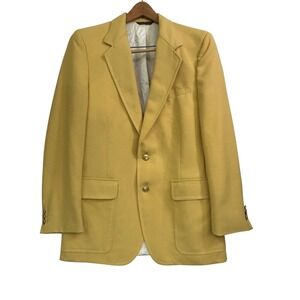 Vintage Bullocks Fiesta Bowl Yellow Jacket Committee Mens 38R Blazer Sport Coat